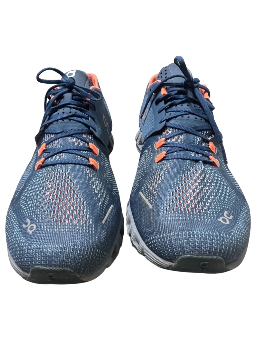 On Cloud Running Shoes Men's Size 11 Blue Orange Swiss Athletic Sneakers CLEAN - Picture 8 of 11